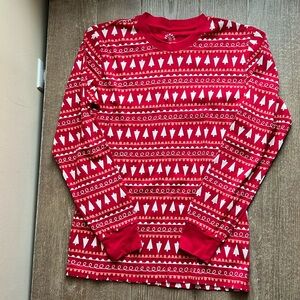 NWOT Primary Adults Organic PJ Top - Tinsel Trees